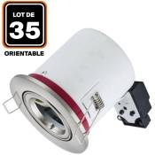 Europalamp - 35 Supports Spot bbc Orientable inox IP20