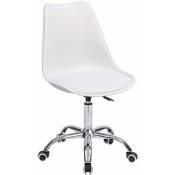 Happy Garden - Chaise de bureau réglable en hauteur blanche anne - white