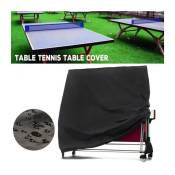 Housse pour Table de Ping Pong Housse imperméable pour Table de Ping Pong, 165 x 70 x 185 cm Noir
