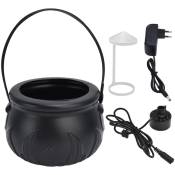 Jeffergarden - Pot de sorcière pour Halloween, Machine à fumée, brumisateur avec lumière led à couleur changeante, accessoire de fête, flamme noire,