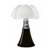 Lampe sans fil en acier inox brun foncé 27 x 35 cm Mini Pipistrello - Martinelli Luce