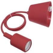 Ledbox - Support de lampe E27, 1m, Rouge