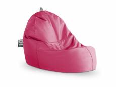 Pouf lounge similicuir indoor fuchsia happers 3711382