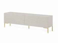 Selsey lammelo - meuble tv - 140 cm - beige