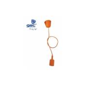 Support de lampe en silicone E27 câble textile 1M - Orange GSC 000702187