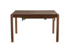 Table à manger scandinave extensible bois foncé noyer rectangulaire l125-238 cm agali