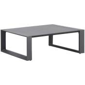 Table basse de jardin carrée Allure graphite 97x97x37cm