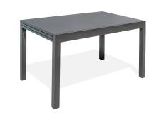 Table de jardin 6/8 places en aluminium gris anthracite
