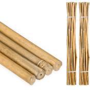 Tiges en bambou 120 cm, lot de 50, en bambou naturel, tuteur pour plantes ou décoration, bâtons pour bricoler, naturel