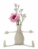Vase Florino / Silicone - Bras et jambes flexibles - Pa Design gris en plastique