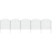 Vidaxl - Ensemble de clôture de jardin arquée 77,5x78,5 cm vert