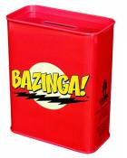Warner Bros. The Big Bang Theory Bazinga – The Big Bang Theory 6821030000 pièce Tirelire Banque en métal Rouge 9 x 4,5 x 11,5 cm