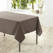 1001kdo - Nappe rectangle polyester Taupe 140 x 250