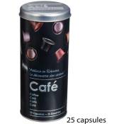 5five - boîte à café capsules métal black edition