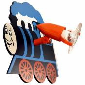 Applique pour chambre d'enfant spot locomotives mobiles design bleu dans un ensemble avec des autocollants Blanche-Neige