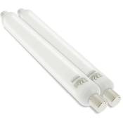 Arum Lighting - Lot de 2 tubes lino led S19 9W Eq 60W Température de Couleur: Blanc Chaud 3000K