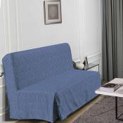 Best Interior - Housse de bz Graph 2 places Bleu 140x190cm - Bleu