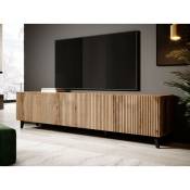 Bestmobilier - Come - meuble tv - bois - 200 cm - style contemporain - bois - Bois
