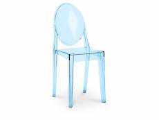 Chaise à manger victoria queen design transparent