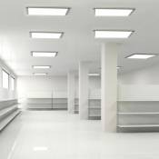 Etc-shop - 10x panneaux led encastrés, salon, spots de plafond, lampes à grille en aluminium