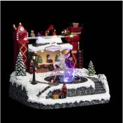 Fééric Lights And Christmas - Village de Noël lumineux Atelier du Père Noël avec fontaine à eau - Feeric Christmas - Multicolore