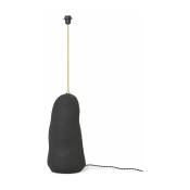 Grand pied de lampe en céramique noir 23 x 100,5 cm Hebe - Ferm Living