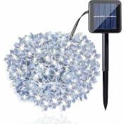 Groofoo - Guirlande lumineuse solaire 50 lumières à énergie solaire à LED,guirlandes lumineuses extérieures scintillantes de Noël,lumières de fleurs