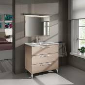 Habitdesign - Meuble de salle de bain 3 tiroirs sur