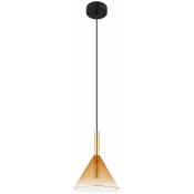 Lampe à suspension lampe de table à manger lampe à suspension lampe de salon ambre laiton h 120 cm
