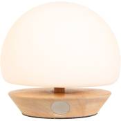 Lampe de table Ancilla - naturel - bois - 17 cm - 9