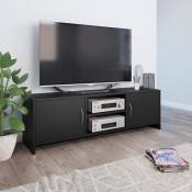 Meuble TV Noir 120 x 30 x 37,5 cm Aggloméré