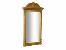 Miroir, miroir mural rectangulaire, à accrocher sur le mur horizontal vertical, shabby chic, maquillage, salle de bain, cadre finition or antique, l82