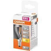 OSRAM - LED sphér. clair filament argentée 4W E14 350lm 2700K chaud