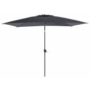 Parasol terrasse inclinable 3x2 m - Gris