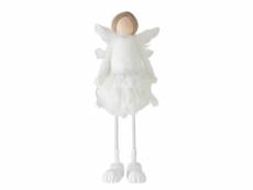 Paris prix - statuette déco "ange debout" 45cm blanc