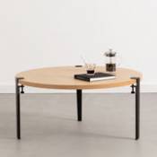 Pied avec fixation étau / H 43 cm - Pour créer tables basse & banc - TIPTOE noir en métal