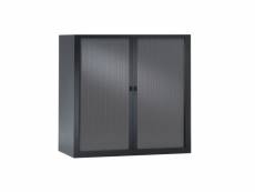 Pierre henry armoire de bureau joker style industriel - métal gris anthracite - l 90 x h 100 cm PH932990