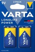 Pile alcaline Varta Long-life Power 9V - PP3 lot de