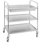Royal Catering - Chariot a Vaisselle Inox 4 Roues 3