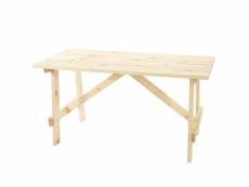 Table de jardin oslo, table en bois, qualité de brasserie,