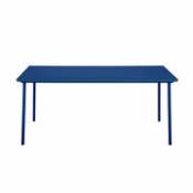 Table rectangulaire Patio / Inox - 200 x 100 cm - Tolix bleu en métal