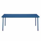 Table rectangulaire Patio / Inox - 240 x 100 cm - Tolix bleu en métal