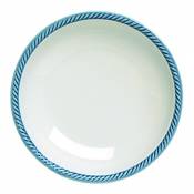 Tognana 21 cm Porcelaine Lido Assiette Creuse, Bleu