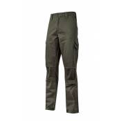 U-power - Pantalon de travail en coton stretch guapo - Vert Foncé m