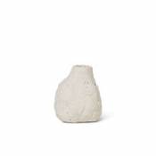 Vase Vulca Mini / Grès émaillé - H 7.5 cm - Ferm Living blanc en céramique