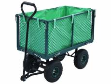 Vidaxl chariot à main de jardin vert 350 kg 145510