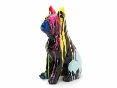 Bulldog yuki trash 82 cm noir et multicolore