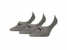 Chaussettes joli taille des chaussures 35-38 socquettes de sport puma footie (3 paires) gris