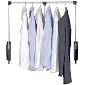 Cintre à vêtements avec bâton télescopique, support de montage en rack abaissé - largeur 87 - 130 cm Wenko