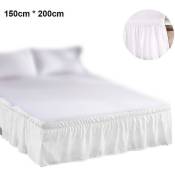 Crea - Jupe de lit à volants anti-poussière enveloppants